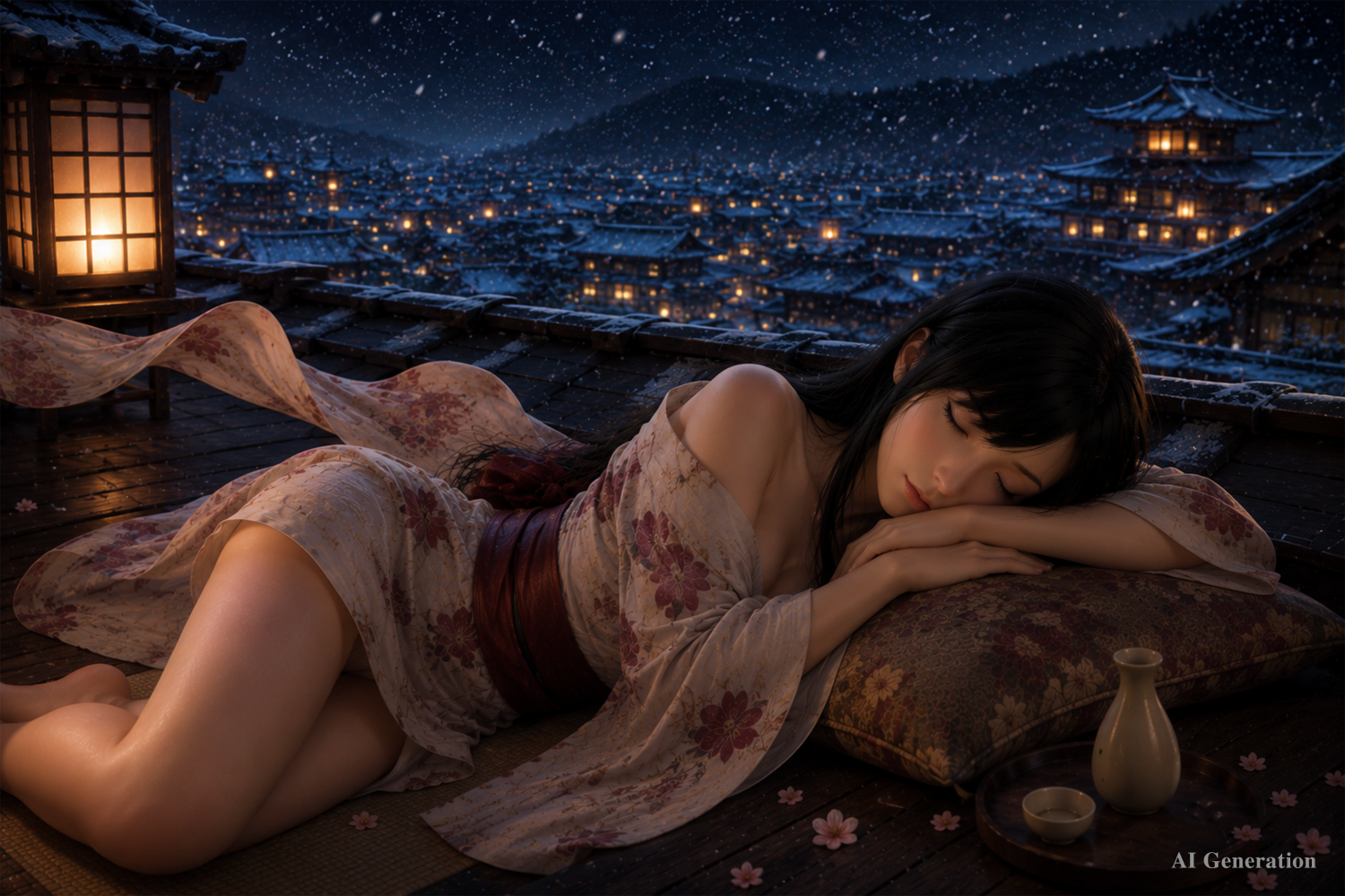 Tifa Sleeping Sex Doll (Game Lady 167 cm D-Cup nr 45 silikoon)