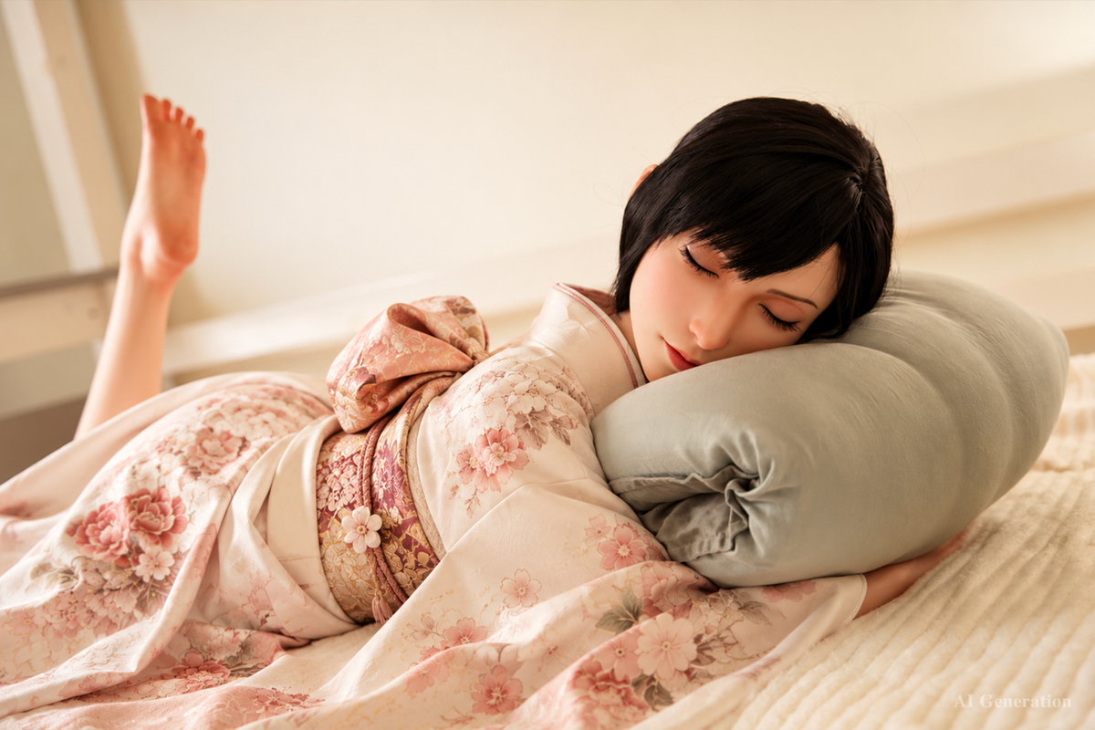 Tifa Sleeping Sex Doll (Game Lady 167 cm D-Cup nr 45 silikoon)