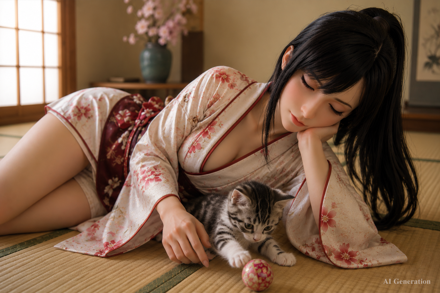 Tifa Sleeping Sex Doll (Game Lady 167 cm D-Cup nr 45 silikoon)