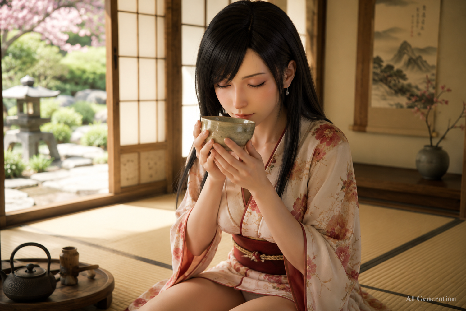 Tifa Sleeping Sex Doll (Game Lady 167 cm D-Cup nr 45 silikoon)