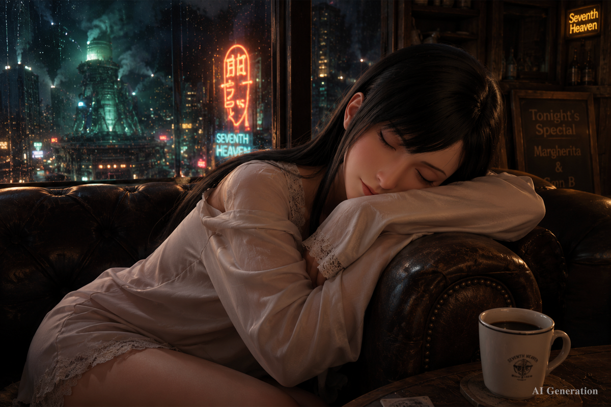 Tifa Sleeping Sex Doll (Game Lady 167 cm D-Cup nr 45 silikoon)