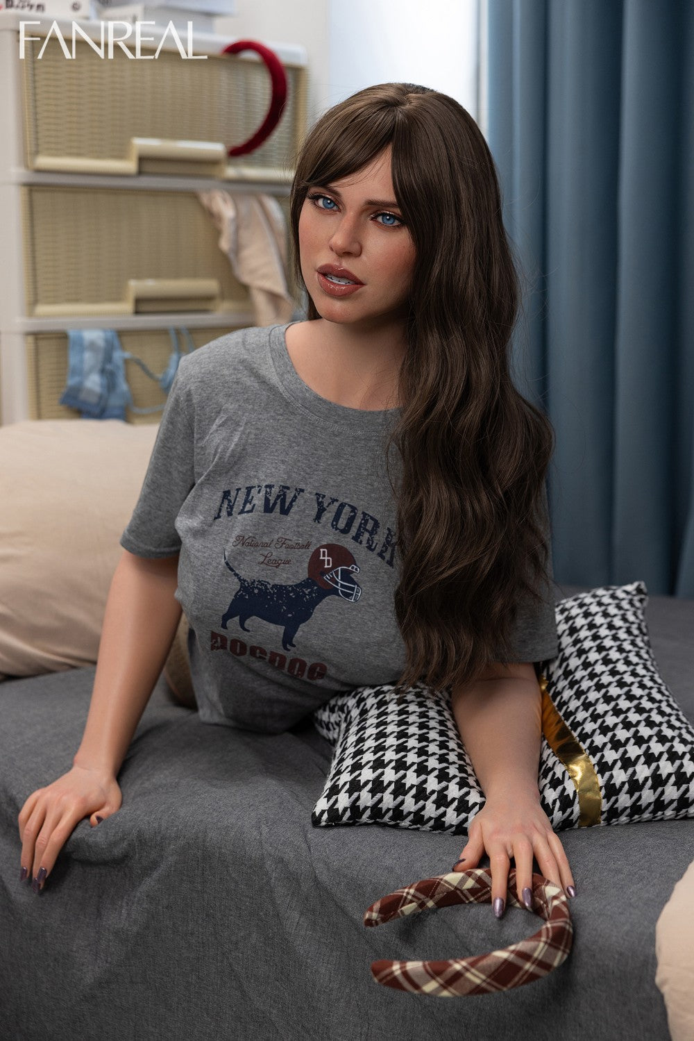 Gina Torso seksnukk (FanReal Doll 95cm G-tass silikoon)
