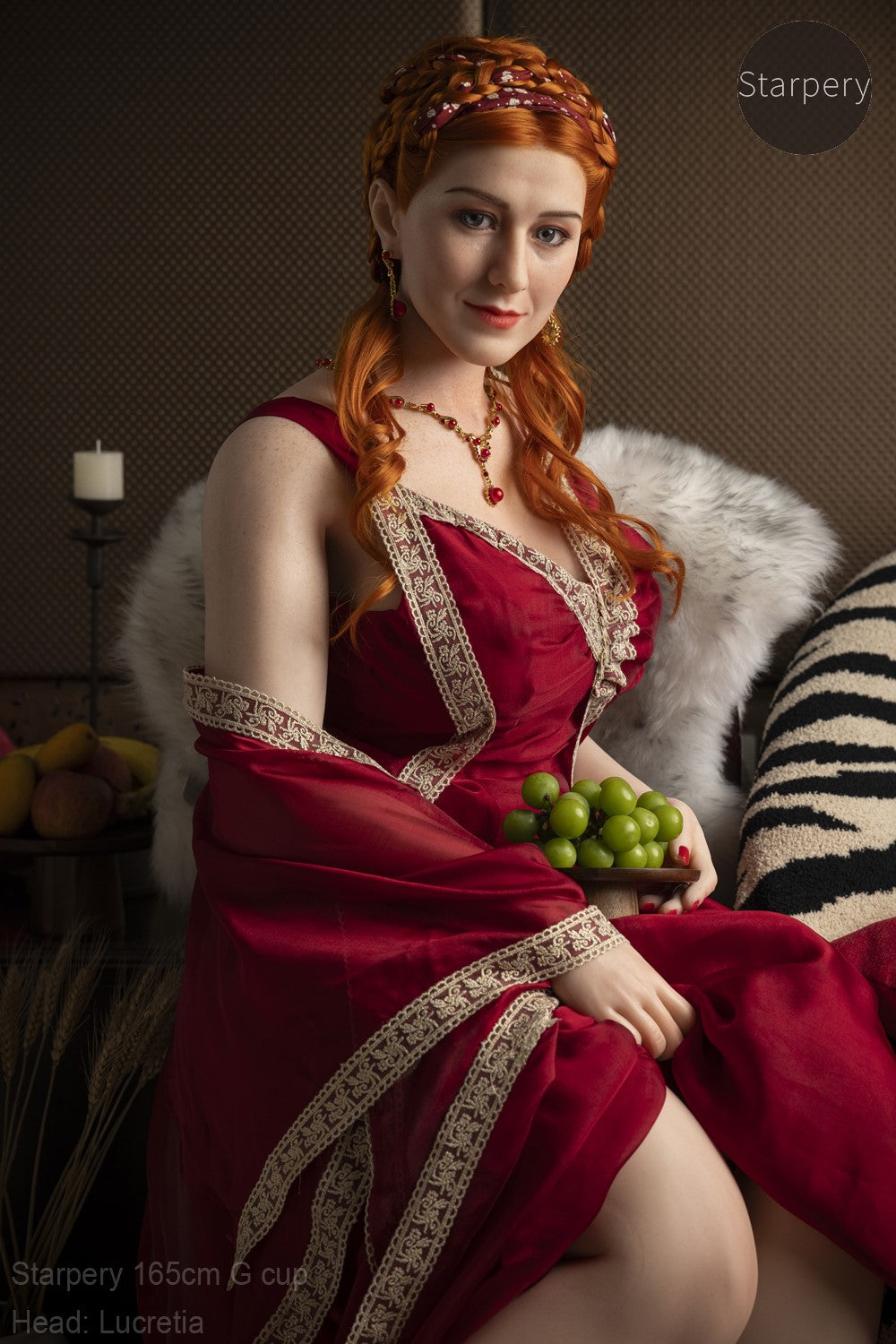 Lucretia seksnukk (Starpery 165 cm G-tass TPE + silikoon)