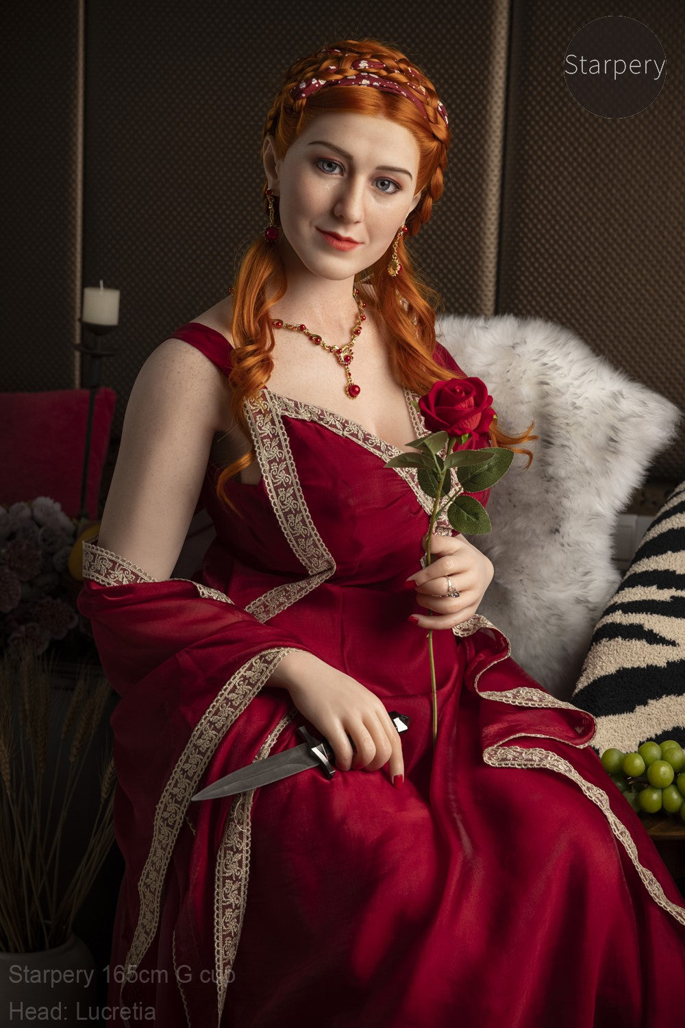 Lucretia seksnukk (Starpery 165 cm G-tass TPE + silikoon)