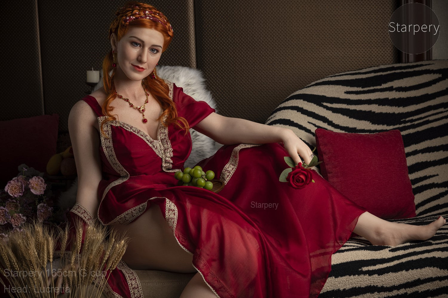 Lucretia seksnukk (Starpery 165 cm G-tass TPE + silikoon)