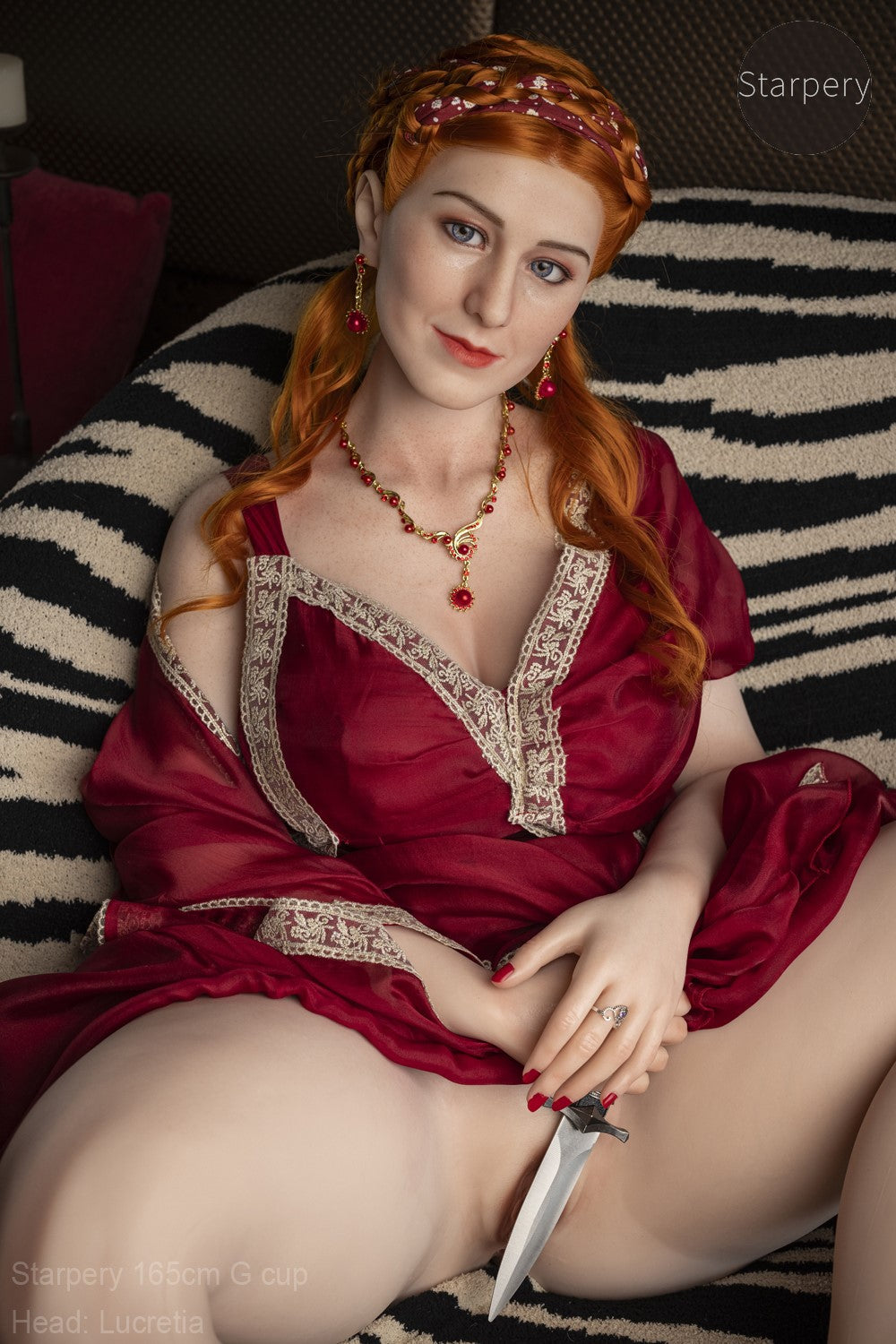 Lucretia seksnukk (Starpery 165 cm G-tass TPE + silikoon)