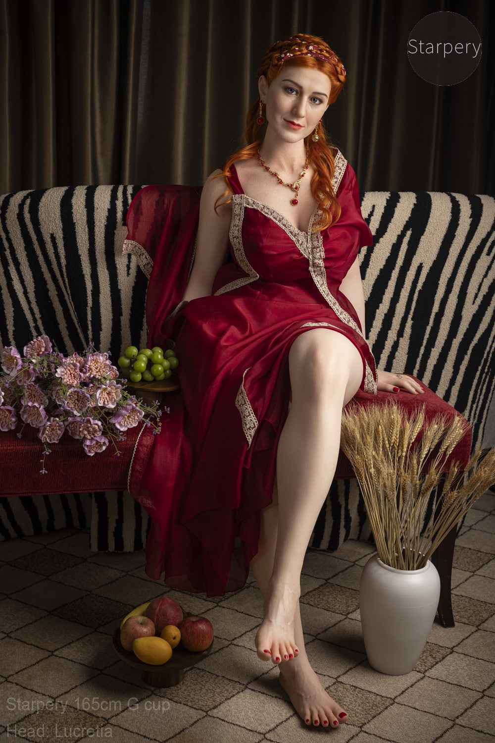 Lucretia seksnukk (Starpery 165 cm G-tass TPE + silikoon)