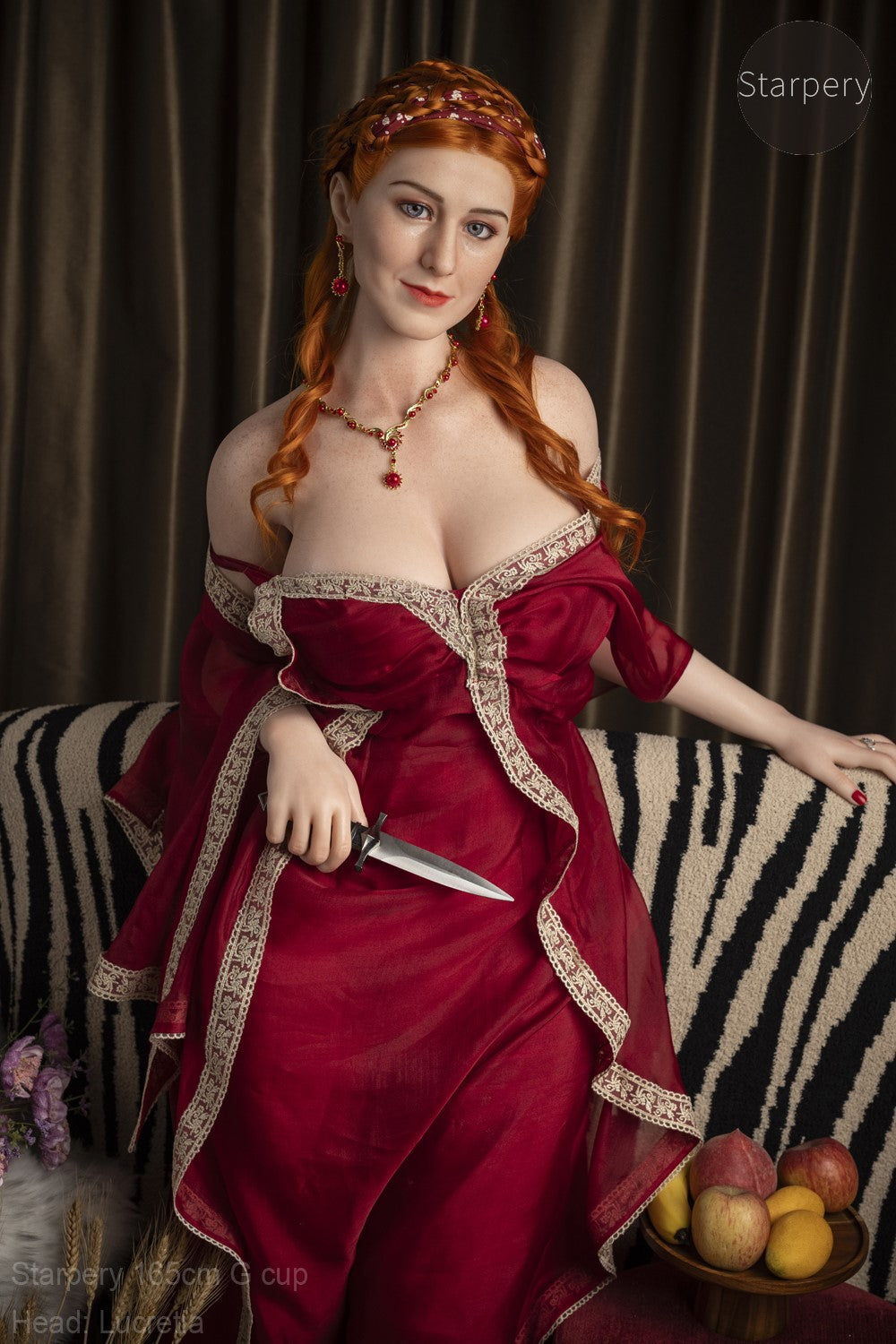 Lucretia seksnukk (Starpery 165 cm G-tass TPE + silikoon)