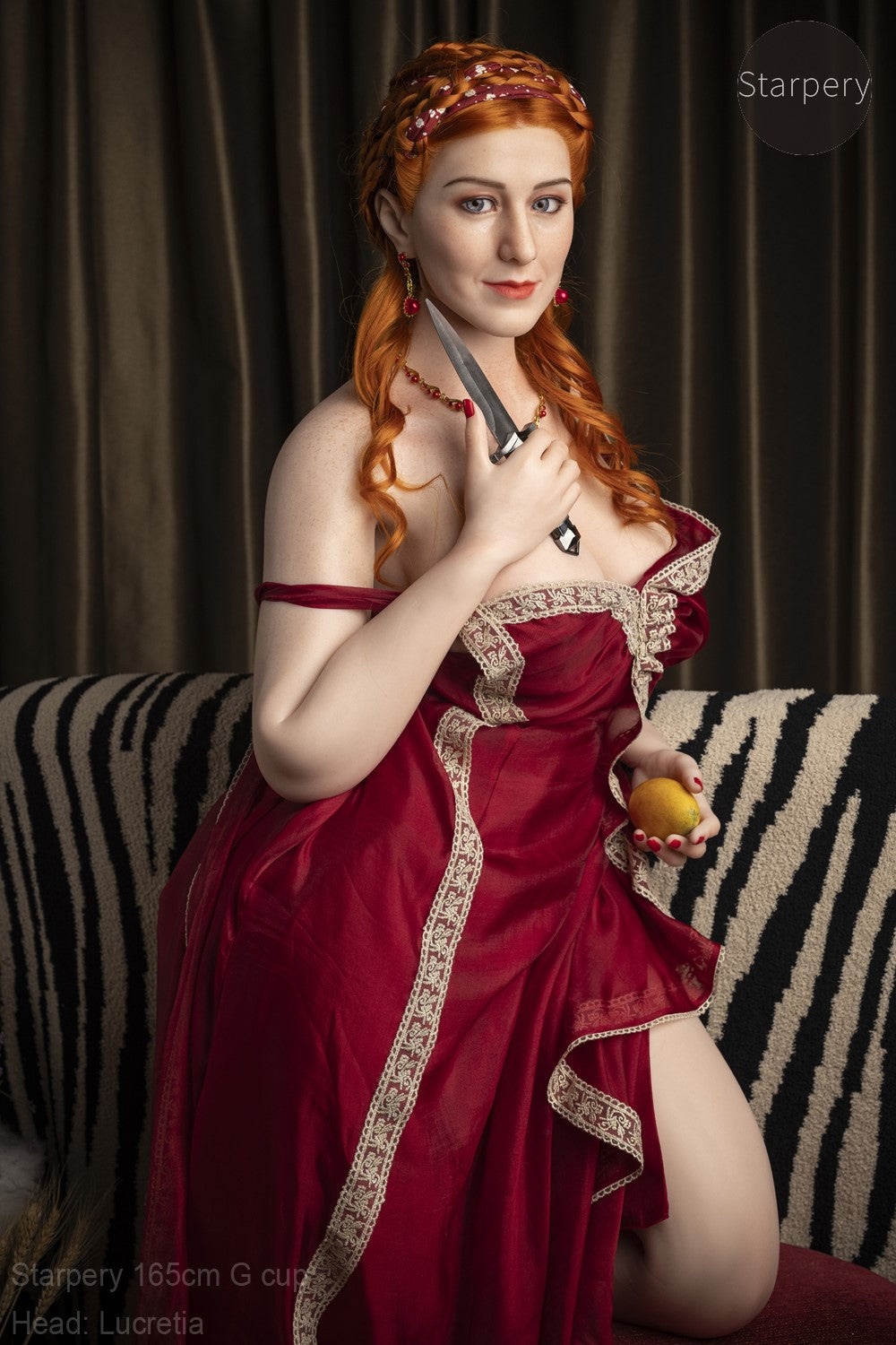 Lucretia seksnukk (Starpery 165 cm G-tass TPE + silikoon)