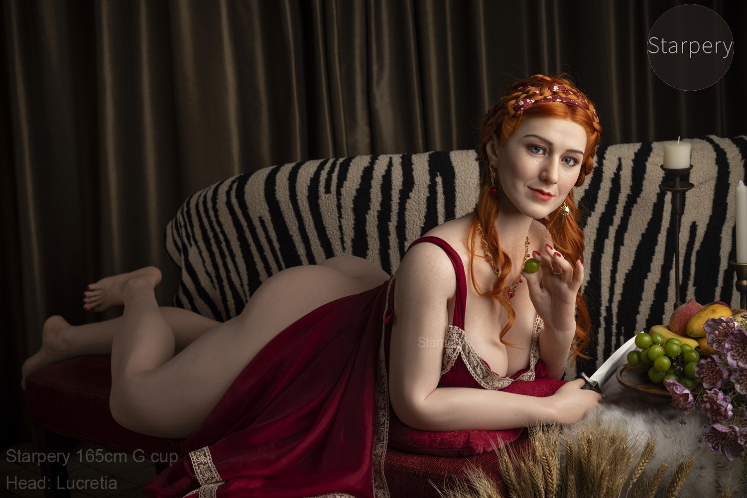 Lucretia seksnukk (Starpery 165 cm G-tass TPE + silikoon)
