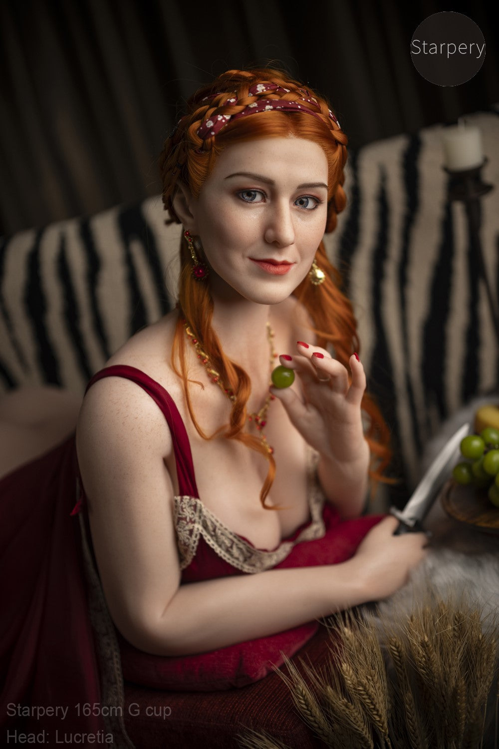 Lucretia seksnukk (Starpery 165 cm G-tass TPE + silikoon)