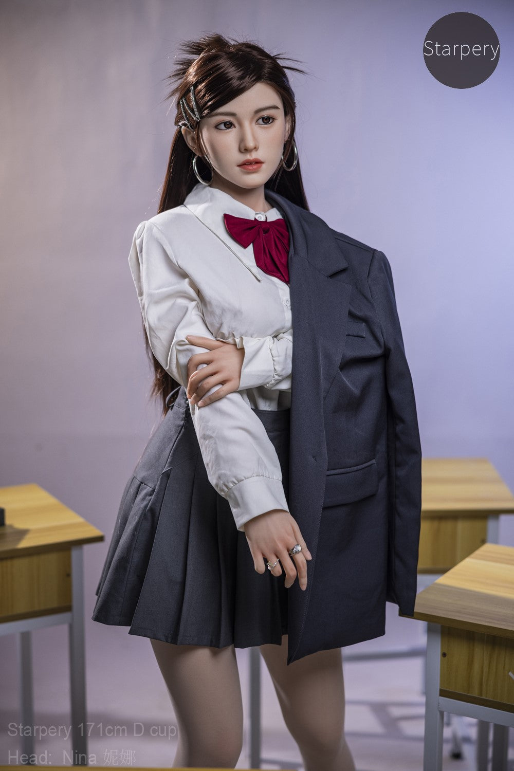 Nina seksnukk (Starpery 171 cm D-tass TPE + silikoon)