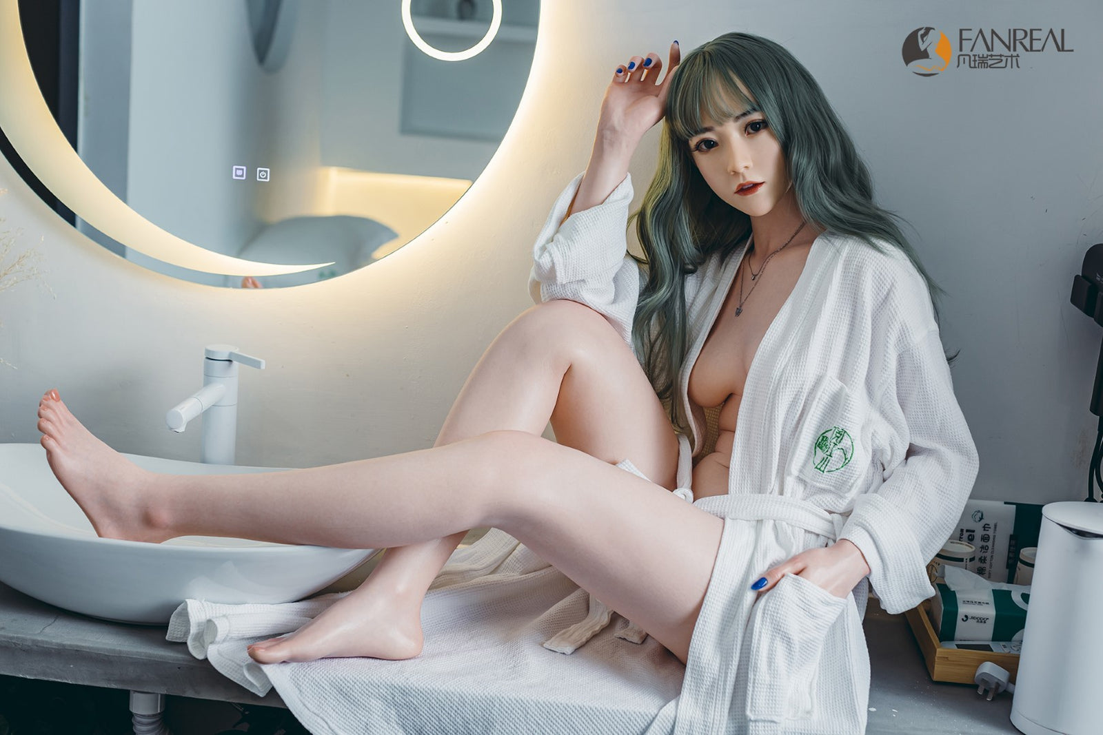 Qian seksnukk (FanReal Doll 158cm B tass silikoon)