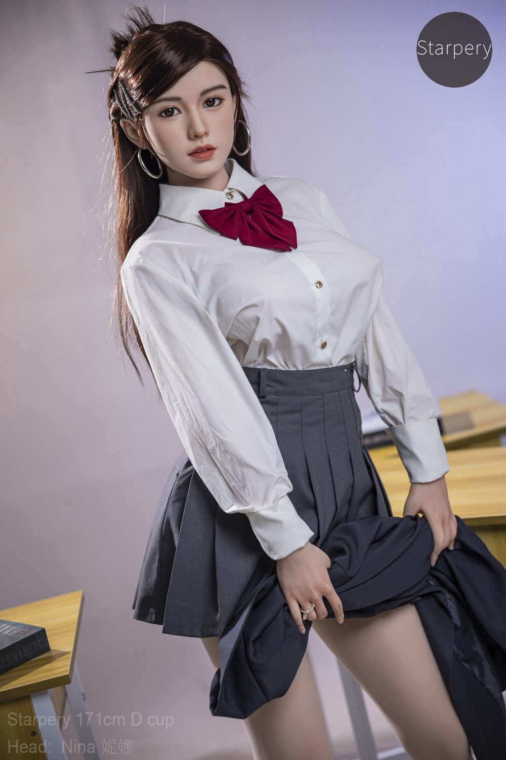 Nina seksnukk (Starpery 171 cm D-tass TPE + silikoon)