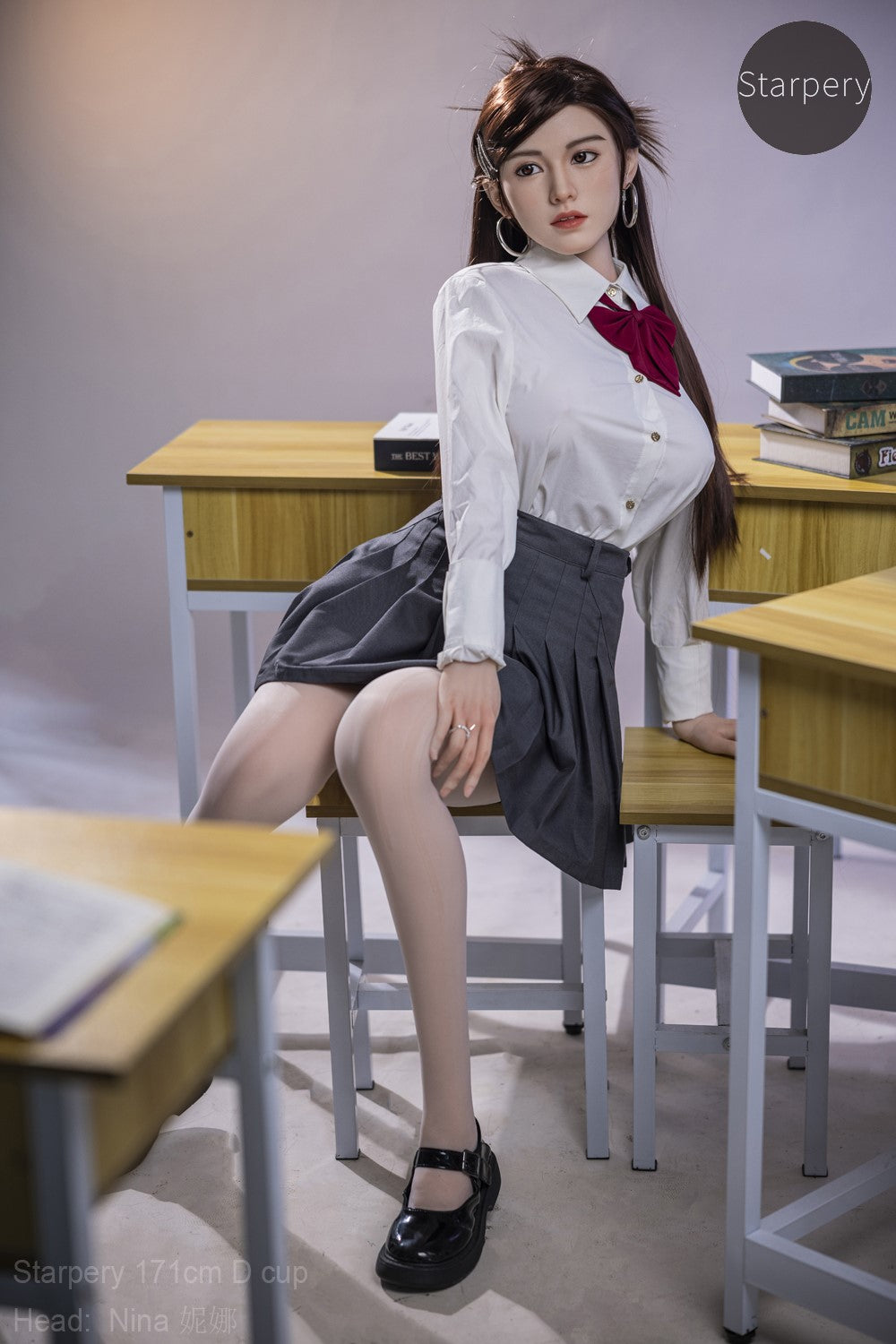 Nina seksnukk (Starpery 171 cm D-tass TPE + silikoon)