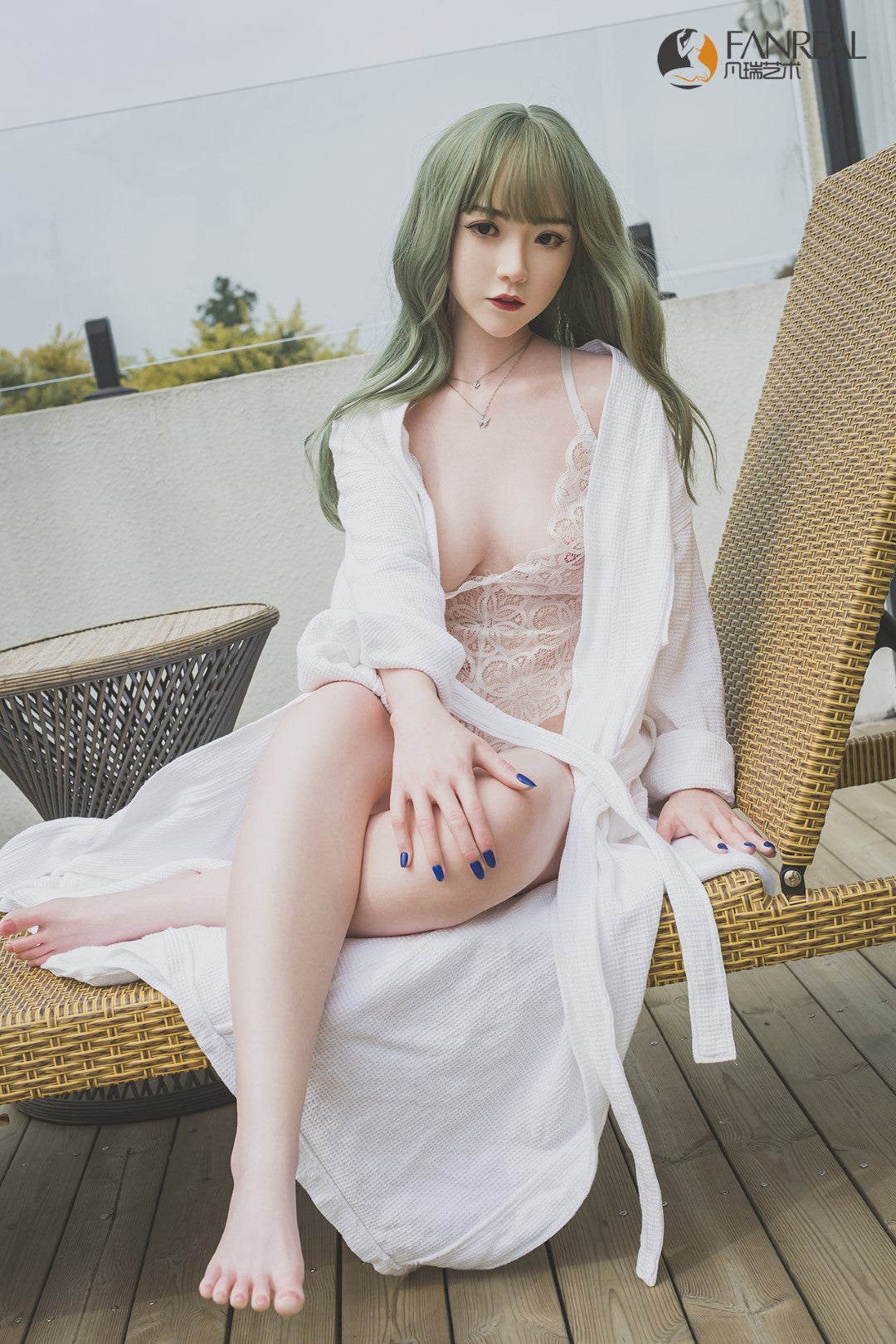 Qian seksnukk (FanReal Doll 158cm B tass silikoon)