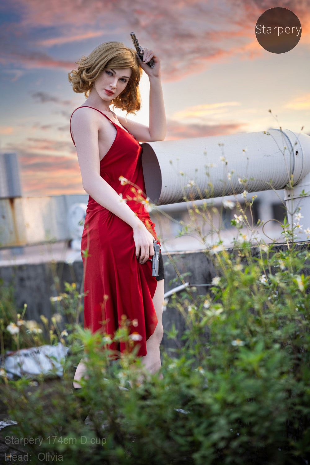 Olivia seksnukk (Starpery 174 cm D-tass TPE + silikoon)