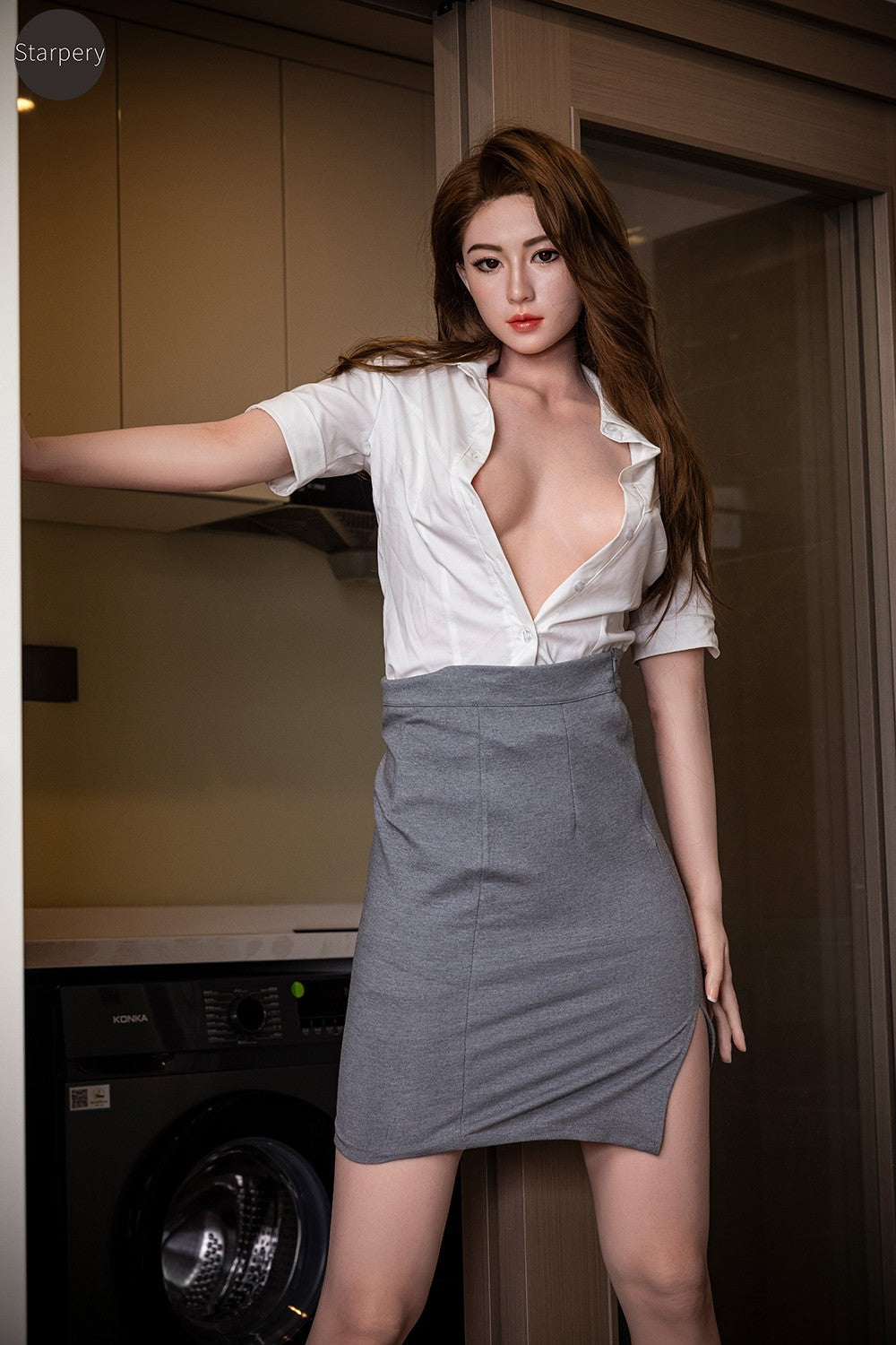 Yuyani seksnukk (Starpery 176 cm C-tass TPE + silikoon)