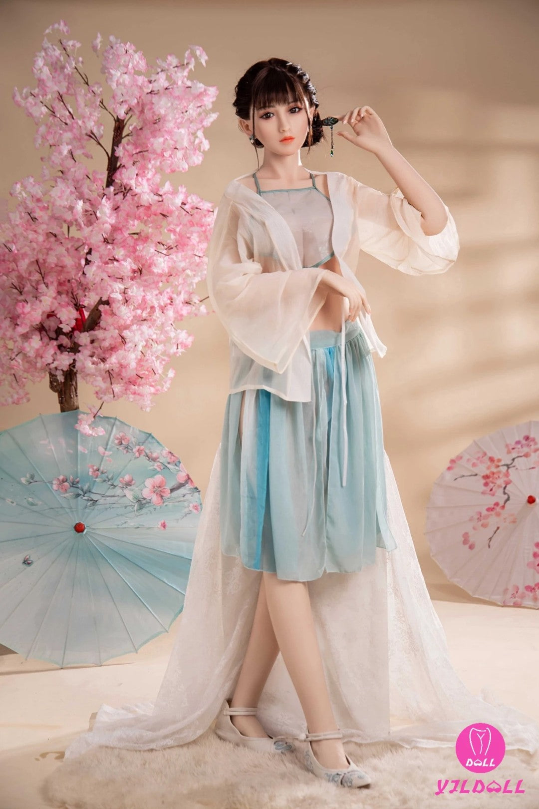 Zahra seksnukk (YJL Doll 165 cm D-Cup #262 TPE + silikoon)