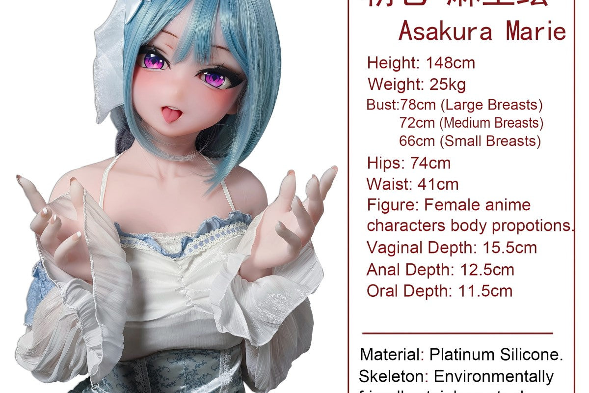 Asakura Marie seksnukk (Elsa Babe 165 cm RAHC018 silikoon)