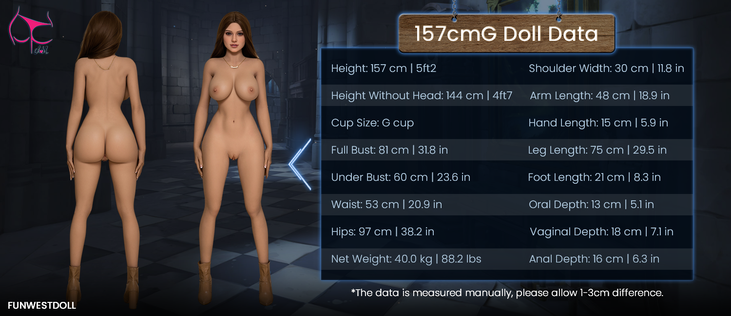Rose Sex Doll (FunWest Doll 157 cm G-Cup #043 TPE)