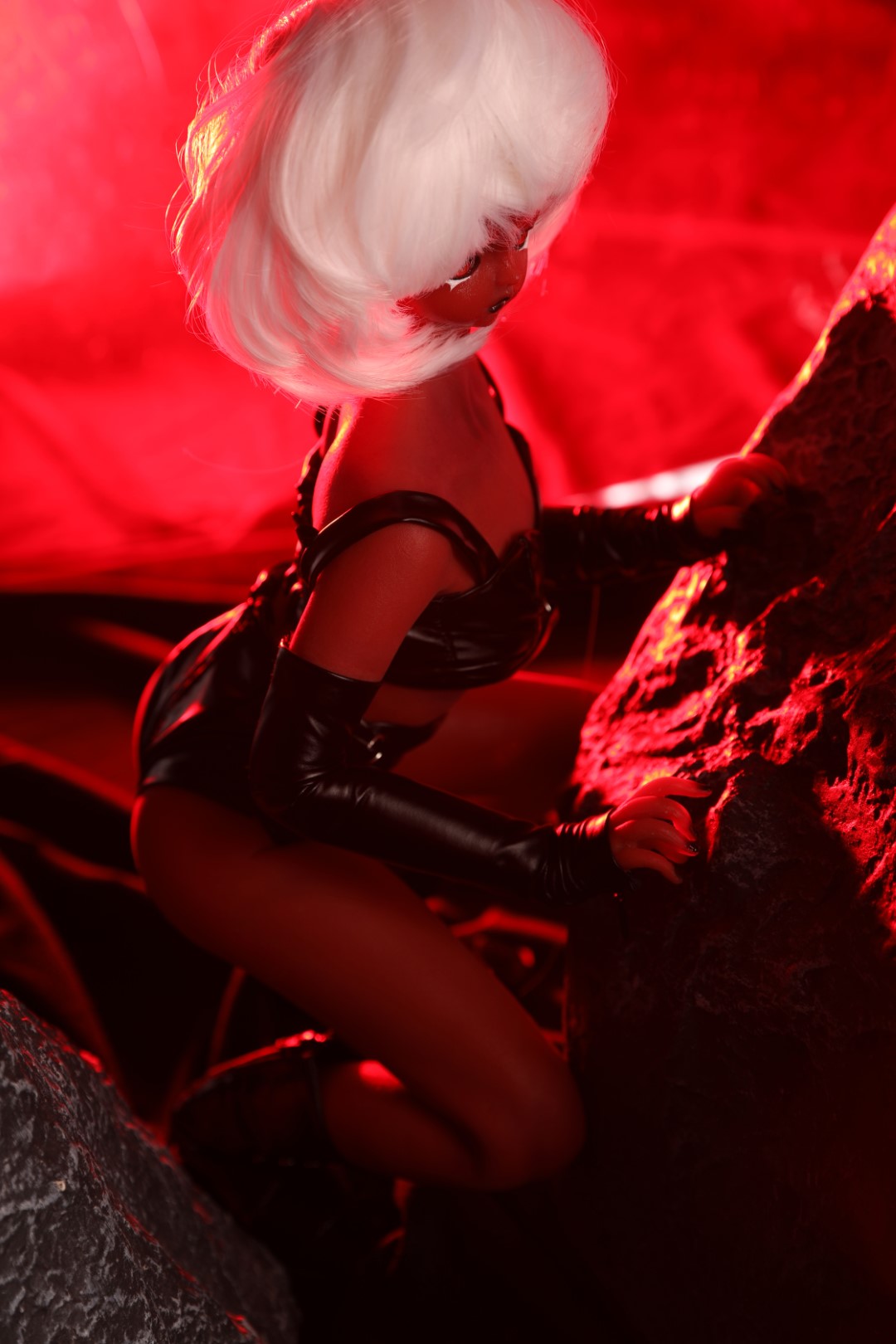 Samael seksnukk (Climax Doll Mini 60cm B-tass silikoon)