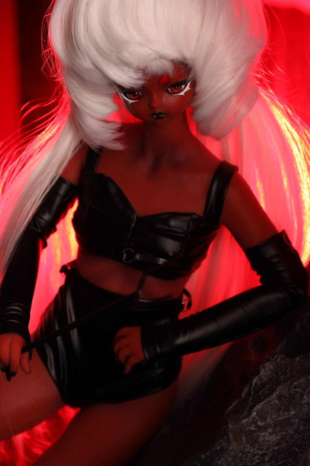 Samael seksnukk (Climax Doll Mini 60cm B-tass silikoon)