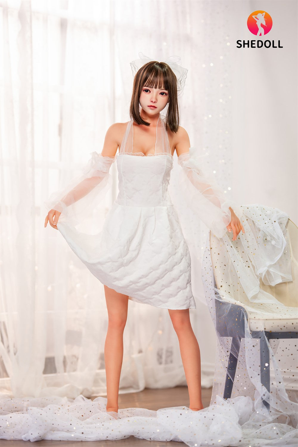 Roy seksnukk (SHEDOLL 148 cm D-Cup # SH001 TPE + silikoon)
