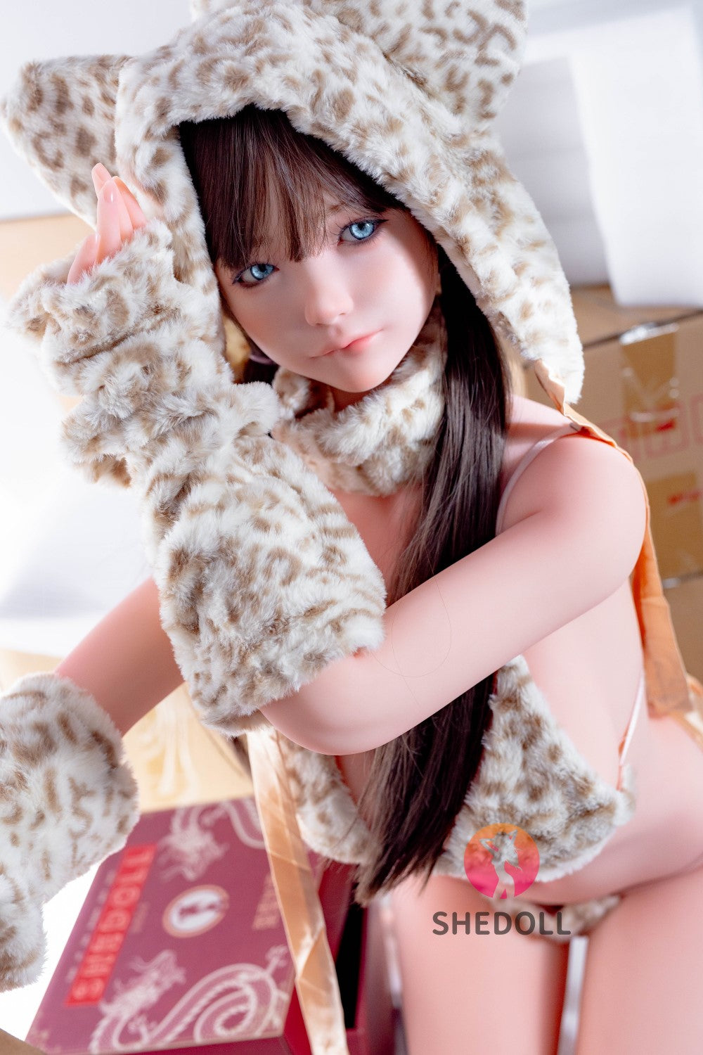 Sylvia seksnukk (SHEDOLL 148 cm D-Cup # SH136 2.0 TPE + silikoon)