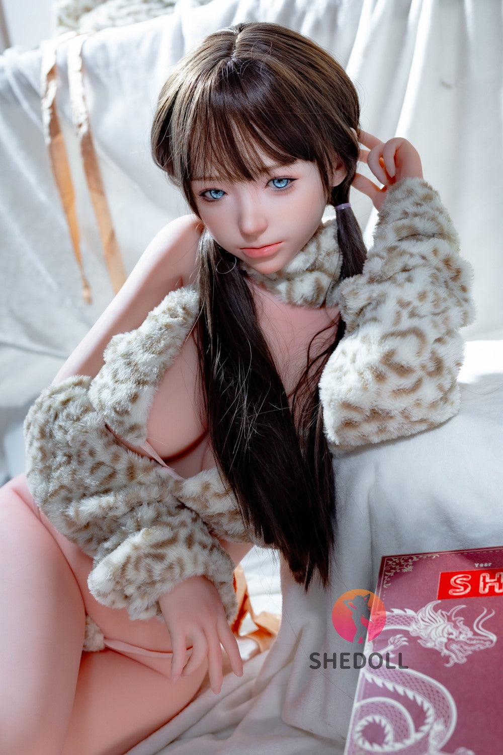 Sylvia seksnukk (SHEDOLL 148 cm D-Cup # SH136 2.0 TPE + silikoon)