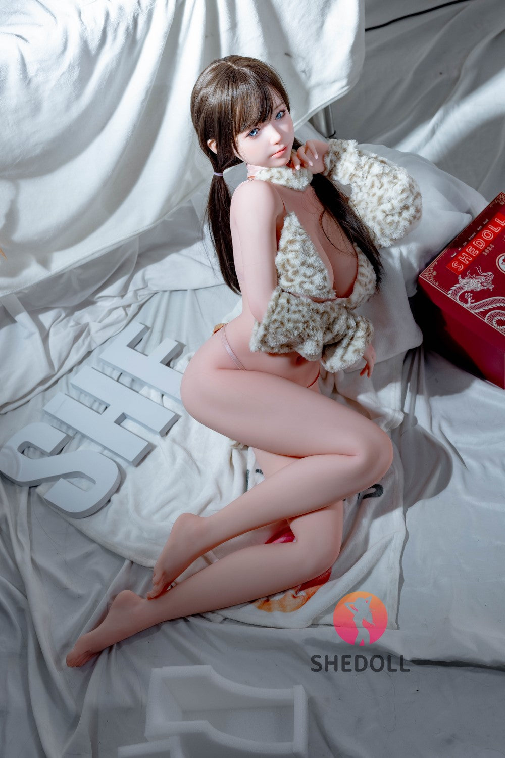 Sylvia seksnukk (SHEDOLL 148 cm D-Cup # SH136 2.0 TPE + silikoon)