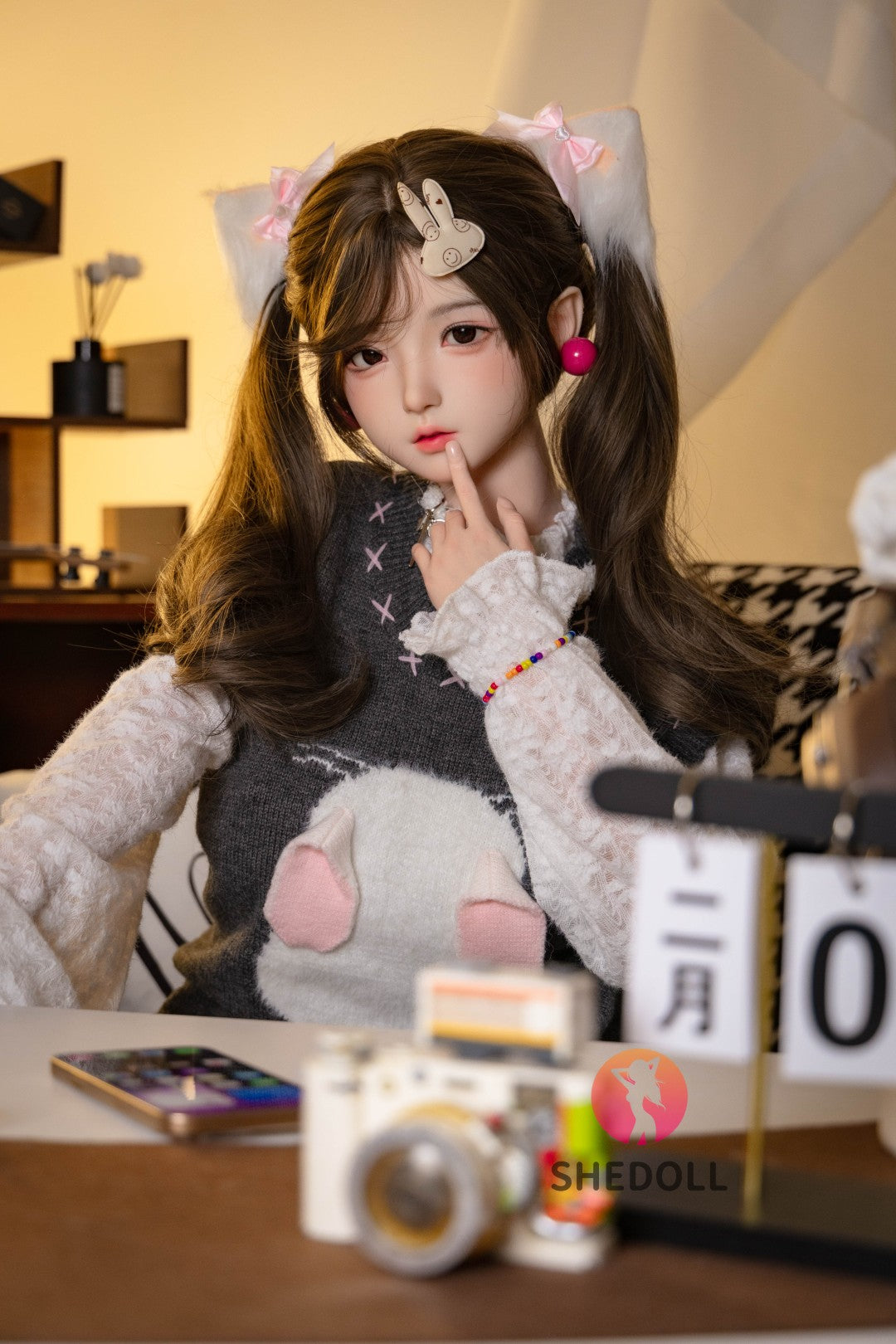 Cece seksnukk (SHEDOLL 145 cm G-Cup # SH156 silikoon)