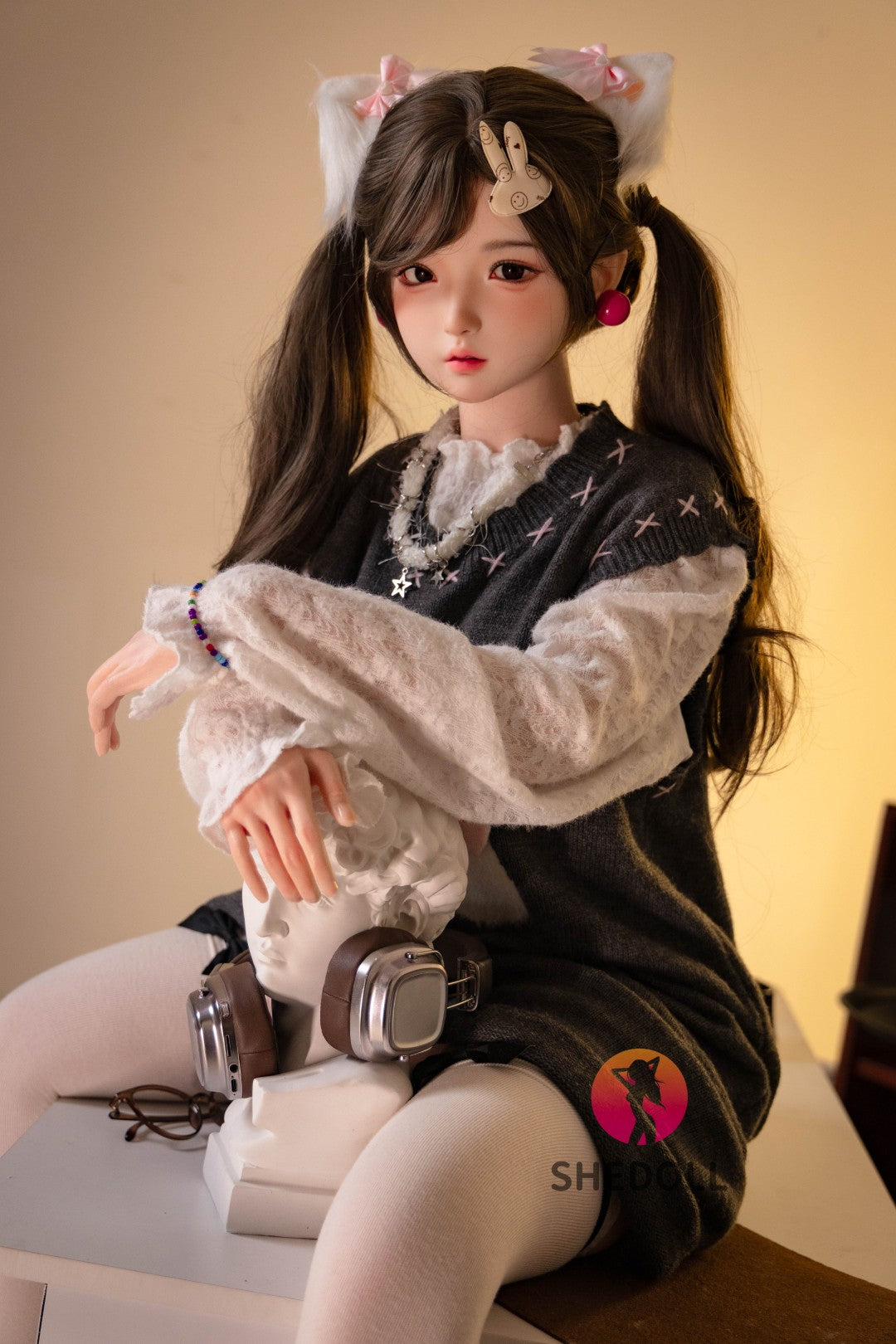 Cece seksnukk (SHEDOLL 145 cm G-Cup # SH156 silikoon)
