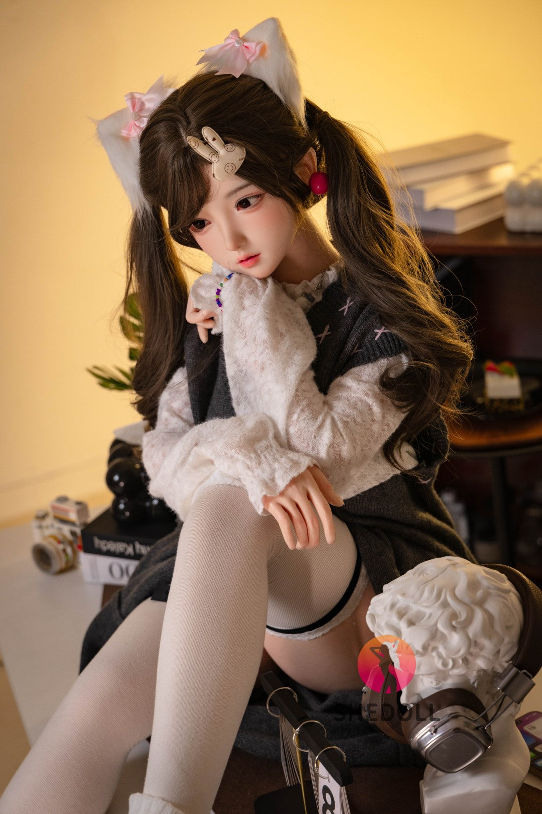 Cece seksnukk (SHEDOLL 145 cm G-Cup # SH156 silikoon)