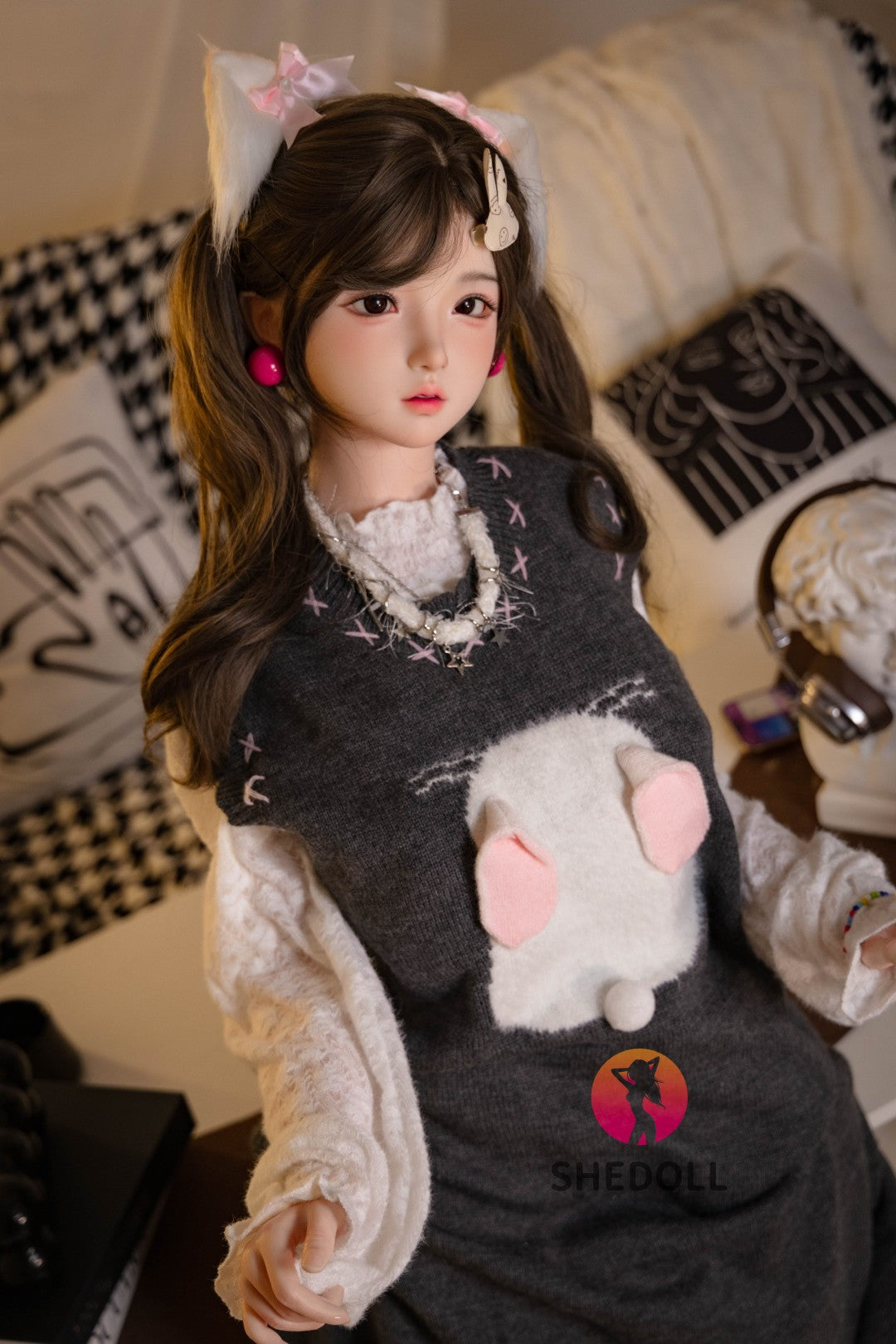 Cece seksnukk (SHEDOLL 145 cm G-Cup # SH156 silikoon)