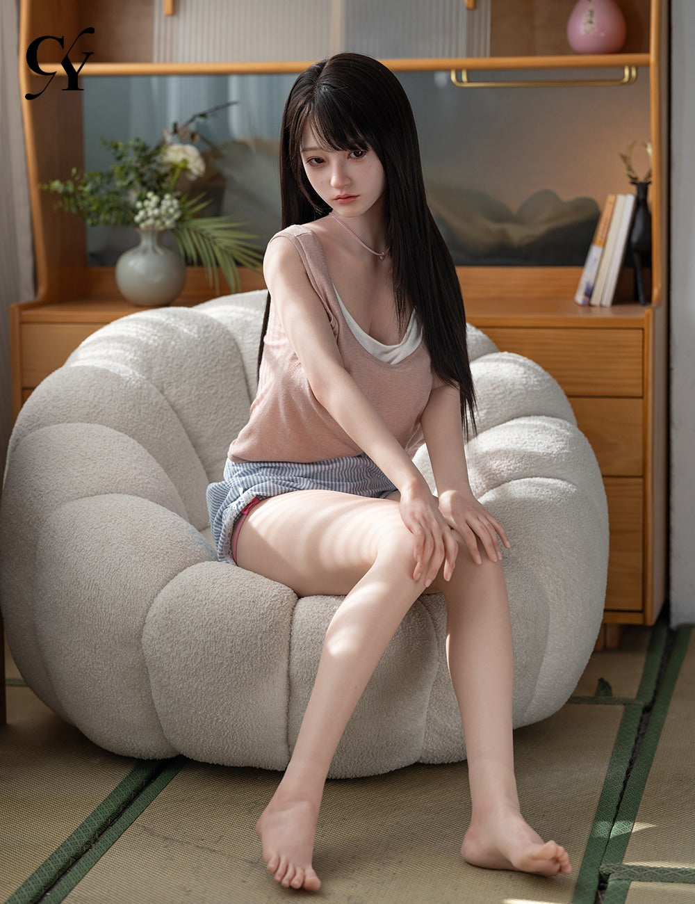 Shuyu seksnukk (TOP CYDOLL 157 cm D-tass TPE + silikoon)