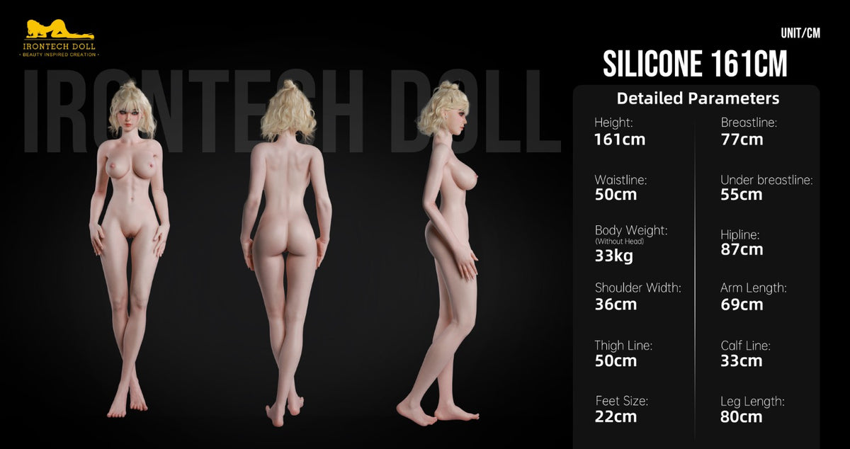 Miku seksnukk (Irontech Doll 161 cm D-Cup S14 silikoon)