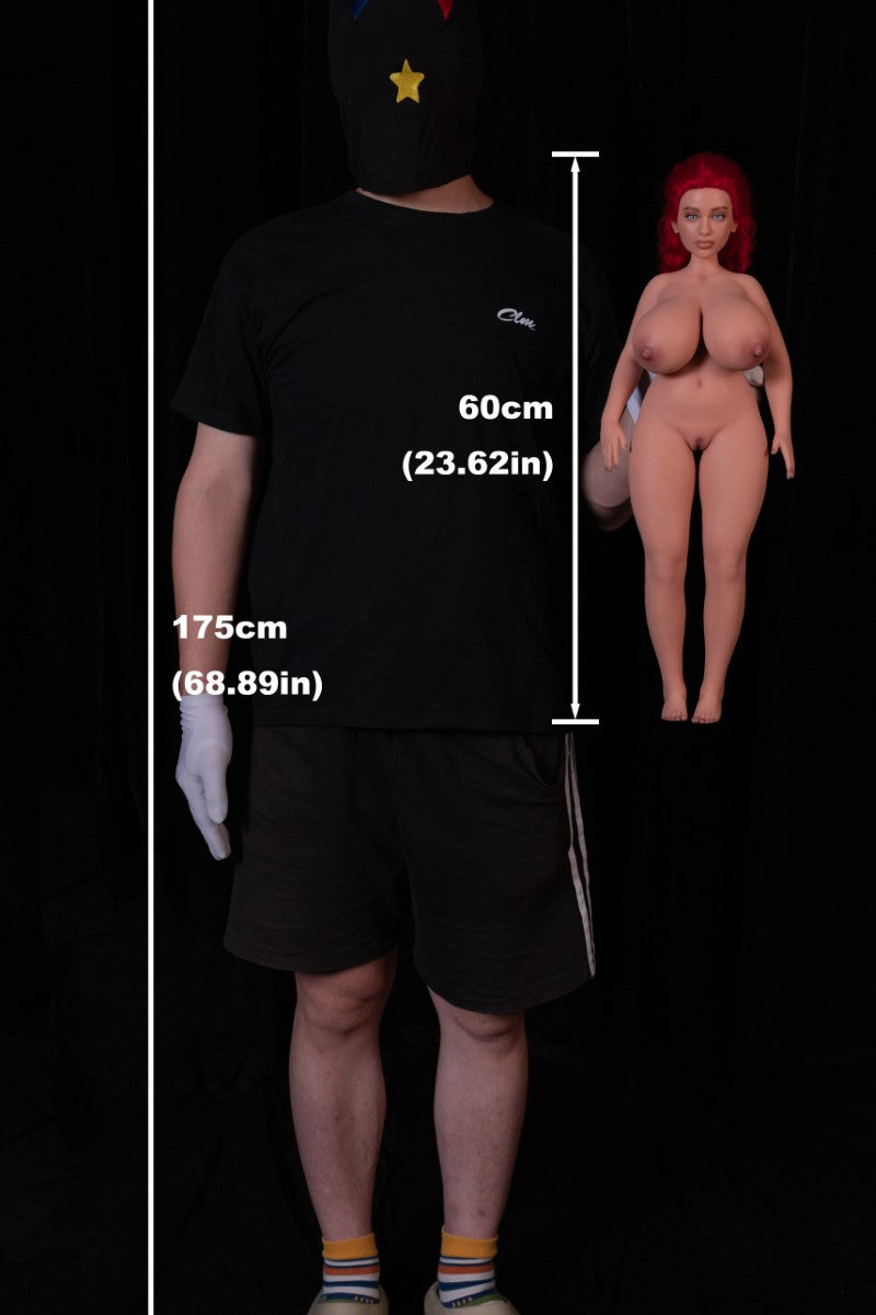 Hedy Sexdocka (Climax Doll Mini 60cm F-kupa Silikon)