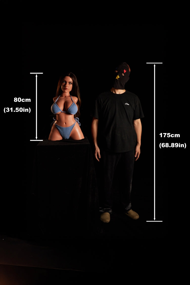 Eliza Torso seksnukk (Climax Nukk ULW 80cm G-tass silikoon)