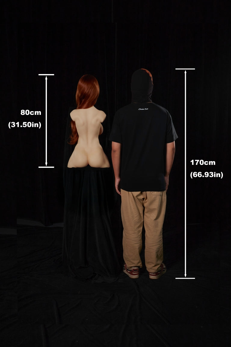 Livia Torso Sex Doll (Climax Nukk ULW 80cm F tass silikoon)