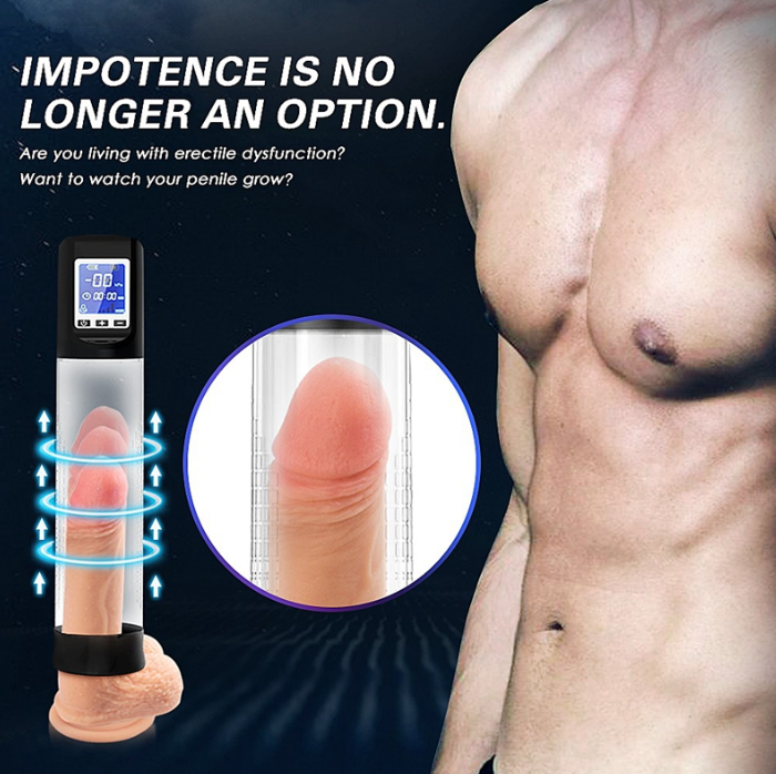 Penispump med Vakuum & Vibration