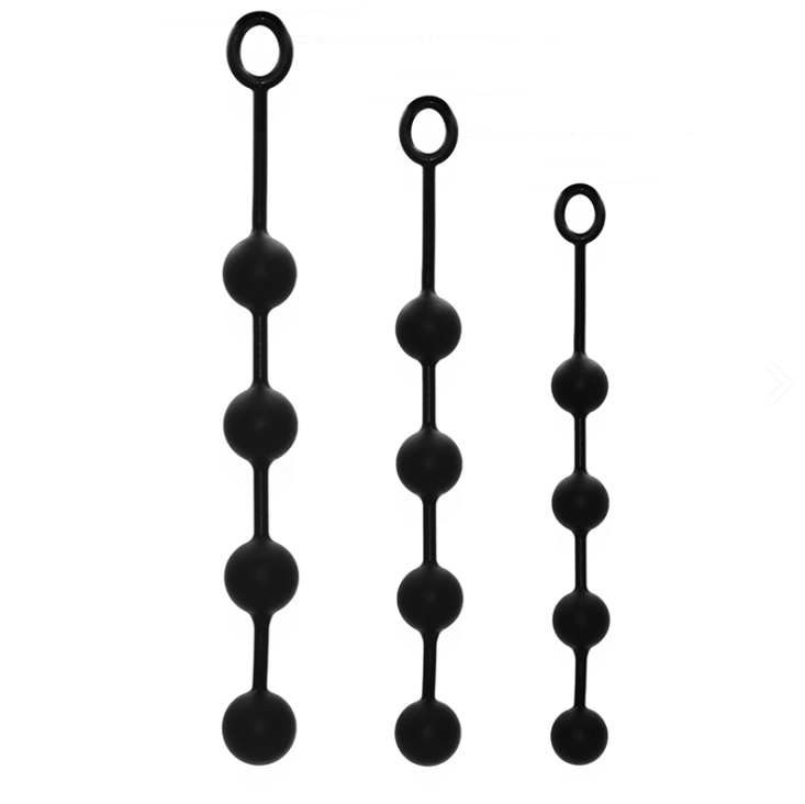 Silikoonist pärakupärlid – 3 suurust