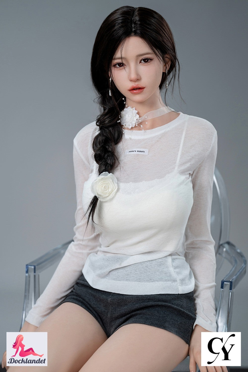 TOP-CYDOLL Pildikomplekt 82 --- 168 cm F-tass täissilikoonist nukk Liang-3 ROS Head_Looduslik nahk