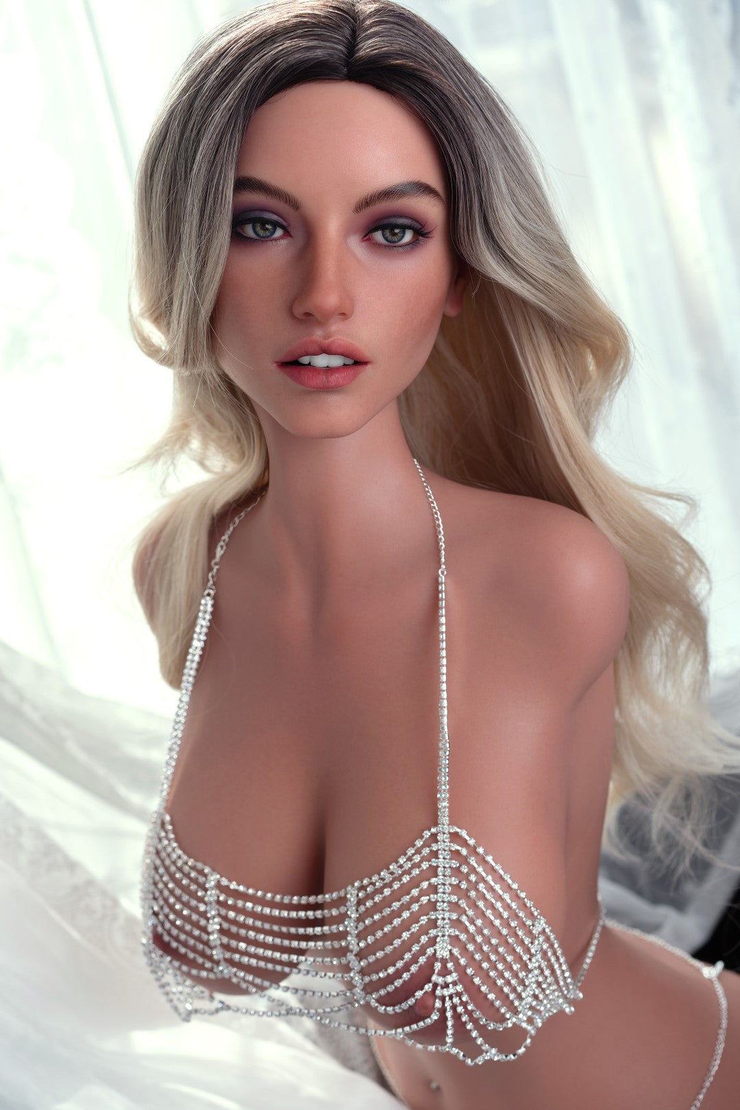 Gabriella Torso seksnukk (Zelex 109 cm G-Kupa ZXE216-1 SLE silikoon)