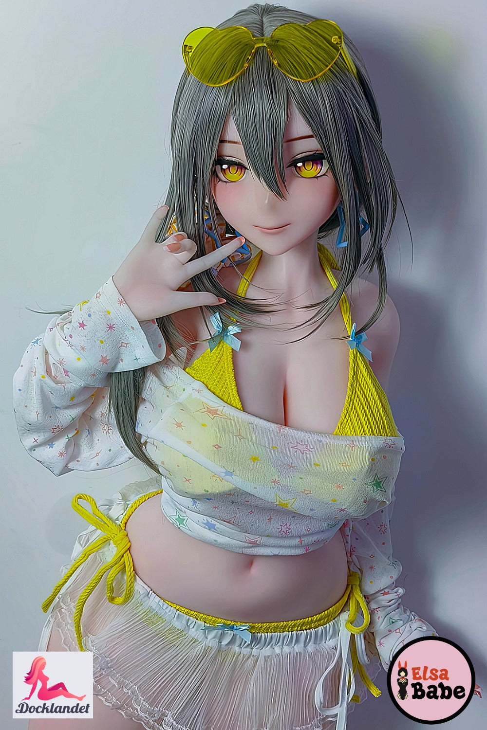 Elsa Babe Mizuta Nina RAD019 silikoonnukk 151 cm kõvera keha, suurte rindade ja fantaasiast inspireeritud anime välimusega.