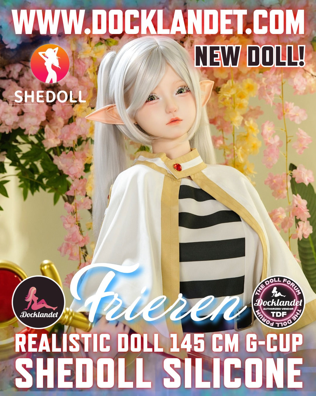 This one Frieren silikon-docka är inte en officiell Frieren: Beyond Journey's End product. Kläder och accessoarer ingår inte med dockan, men kan köpas separat om så önskas. SHEDOLL is a well-known and experienced manufacturer and their realistic dolls are of the highest quality. Frieren sexdocka är en unik anime-inspirerad cosplay-docka och något för den verklige entusiasten eller samlaren!
