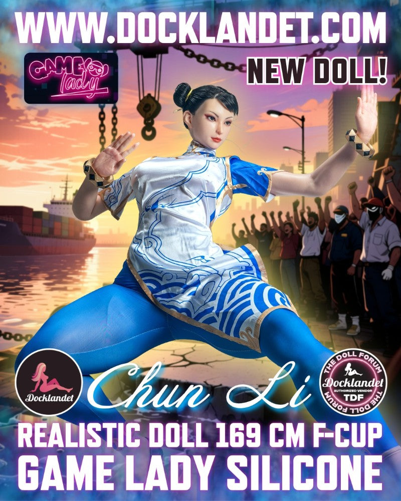 Chun Li Sex Doll (Game Lady 169cm F-Cup nr.33-1 Silicone) Street Fighter Life Size Nukk