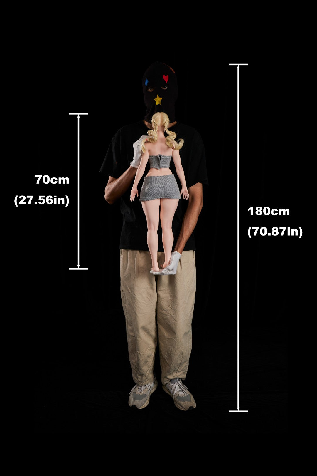 Cammy seksnukk (Climax Doll Mini 70cm D-tass silikoon)