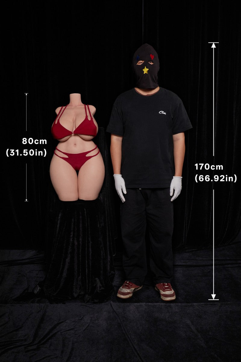 BBW Torso seksnukk (Climax Nukk ULW 80cm K-tass silikoon)