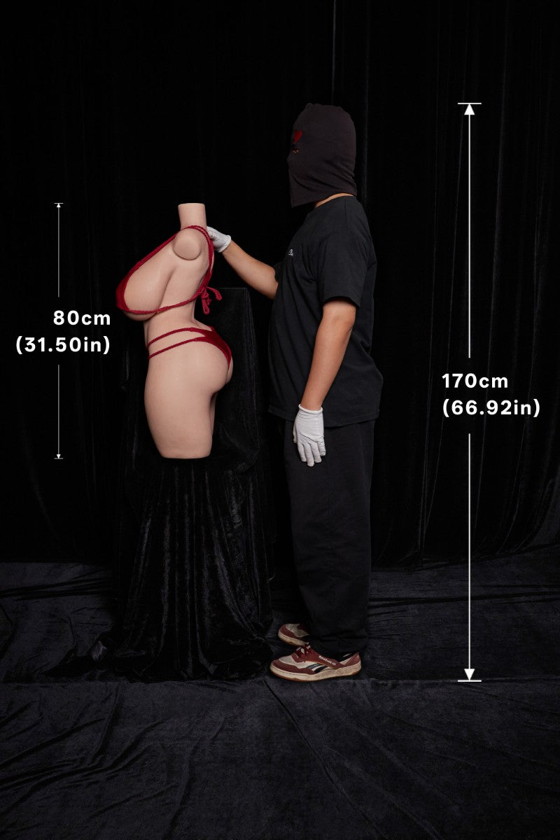 BBW Torso seksnukk (Climax Nukk ULW 80cm K-tass silikoon)